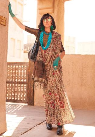 Picture of Alluring Silk Indian Red Saree