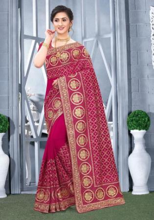 Picture of Classy Silk Purple Saree