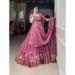 Picture of Lovely Chiffon Pale Violet Red Lehenga Choli