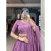 Picture of Ideal Chiffon Purple Lehenga Choli