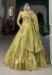 Picture of Fine Chiffon Dark Khaki Lehenga Choli