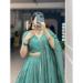 Picture of Marvelous Chiffon Cadet Blue Lehenga Choli