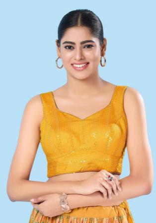 Picture of Alluring Chiffon Orange Designer Blouse