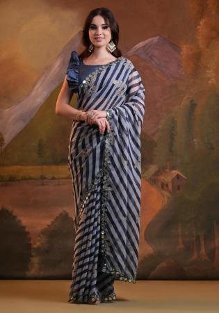 Picture of Wonderful Georgette Black Saree