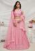 Picture of Delightful Net Pink Lehenga Choli