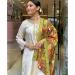 Picture of Fine Crepe White Readymade Salwar Kameez