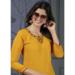 Picture of Ideal Cotton Yellow Kurtis & Tunic