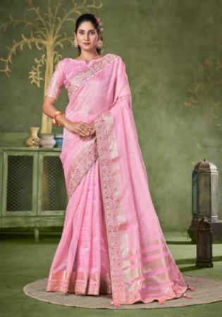 Picture of Fascinating Silk Light Pink Saree