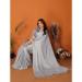 Picture of Fascinating Chiffon & Silk Light Grey Saree