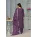 Picture of Rayon & Cotton Purple Readymade Salwar Kameez