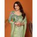 Picture of Stunning Georgette Dark Sea Green Saree