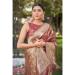 Picture of Beautiful Silk Rosy Brown Saree