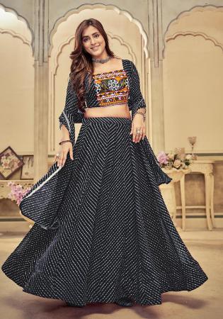 Picture of Appealing Georgette Dark Slate Grey Lehenga Choli