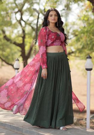 Picture of Georgette Dark Slate Grey Lehenga Choli