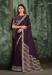 Picture of Sightly Georgette & Silk & Organza Purple Saree