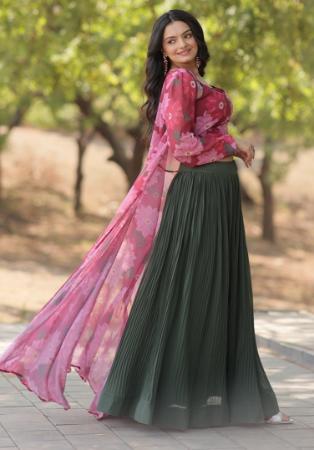 Picture of Ideal Georgette Maroon Lehenga Choli