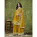 Picture of Gorgeous Silk Olive Straight Cut Salwar Kameez