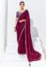 Picture of Pretty Organza Maroon Saree