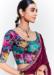 Picture of Pretty Organza Maroon Saree