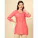 Picture of Grand Rayon Salmon Kurtis & Tunic