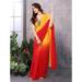 Picture of Graceful Georgette Orange Saree