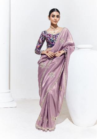 Picture of Sublime Organza Rosy Brown Saree