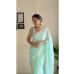 Picture of Radiant Georgette Powder Blue Saree