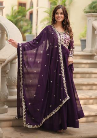 Picture of Charming Georgette Black Readymade Gown