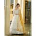 Picture of Marvelous Georgette & Net Off White Lehenga Choli