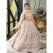 Picture of Exquisite Georgette & Net Beige Lehenga Choli