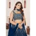 Picture of Gorgeous Georgette Navy Blue Lehenga Choli