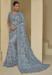 Picture of Shapely Chiffon Light Slate Grey Saree