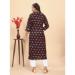 Picture of Pleasing Rayon Dark Olive Green Kurtis & Tunic
