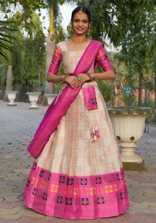 Picture of Good Looking Silk Thistle Lehenga Choli