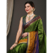 Picture of Ideal Silk Dark Olive Green Saree