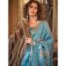 Picture of Fine Silk Medium Aqua Marine Saree