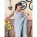 Picture of Pleasing Georgette Light Blue Saree