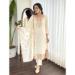 Picture of Delightful Chiffon Beige Readymade Salwar Kameez