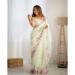 Picture of Exquisite Organza Dark Khaki Saree