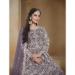 Picture of Sightly Net Plum Anarkali Salwar Kameez