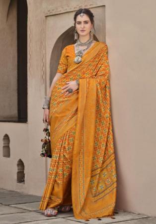 Picture of Alluring Silk Sandy Brown Saree