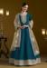 Picture of Delightful Chiffon Teal Anarkali Salwar Kameez