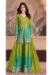 Picture of Stunning Chiffon Olive Drab Anarkali Salwar Kameez