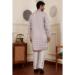 Picture of Resplendent Chiffon & Silk Silver Kurtas