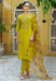 Picture of Rayon Dark Golden Rod Readymade Salwar Kameez