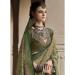 Picture of Fine Silk Dark Khaki Saree