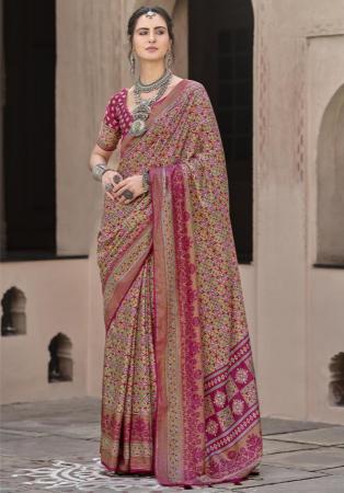 Picture of Pleasing Silk Brown Saree