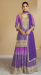 Picture of Chiffon Dark Slate Blue Straight Cut Salwar Kameez