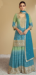 Picture of Chiffon Dark Khaki Straight Cut Salwar Kameez