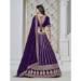 Picture of Statuesque Silk Purple Lehenga Choli